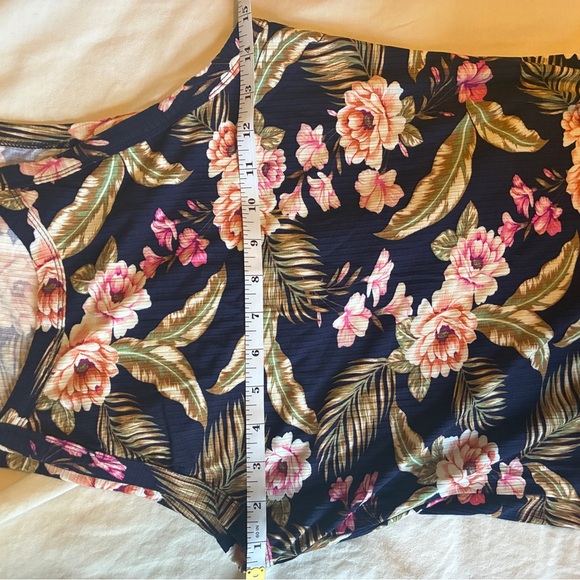 O'Neill Floral Midi Dress Navy Pink | Size M - Picture 6 of 7